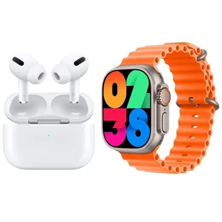 (1050007) ساعت هوشمند ۴۹ میلیمتری کیکویر مدل KW56 ultra3 به همراه هدفون بلوتوثی