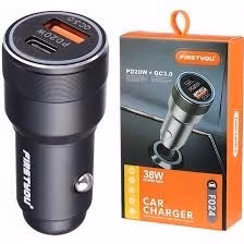 (1030053) شارژر فندکی فست شارژ Firstyou مدل F027