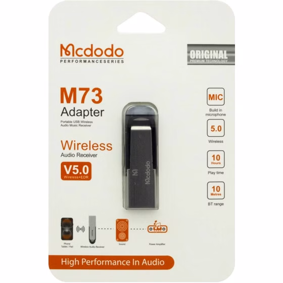 (1030105) دانگل بلوتوث مک دودو مدل M73 فلزی