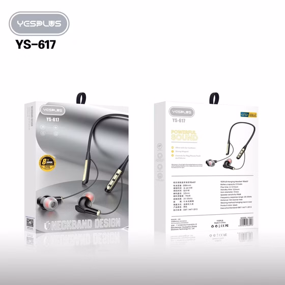 (1030047) هندزفری بلوتوثی‌ گردنی مدل YESPLUS YS-617