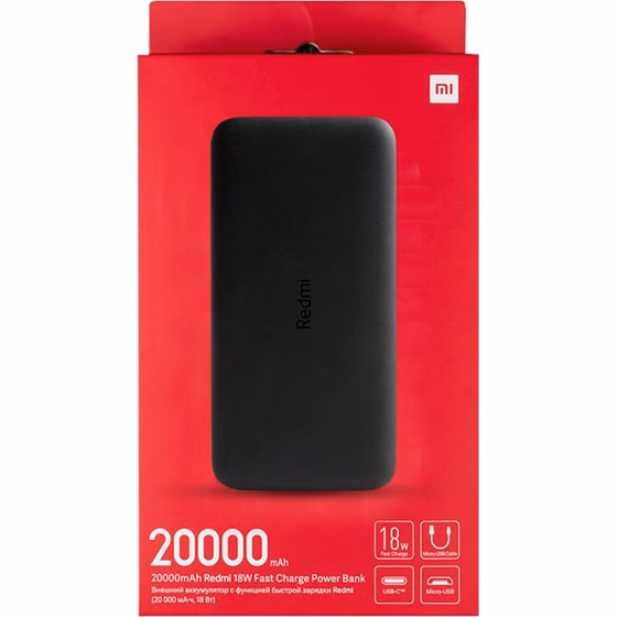 (1030161) پاوربانک شیائومی مدل Redmi PB200LZM ظرفیت 20000 میلی آمپر ساعت